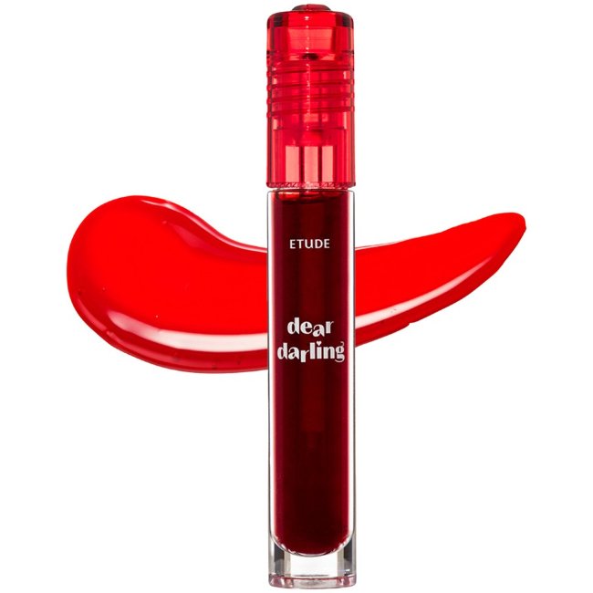 Жидкая гелевая тинт-краска для губ Etude dear darling water gel tint 02 cherry red 5 гр