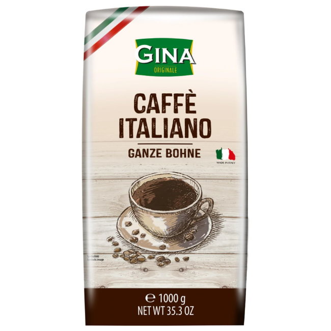 Кофе в зернах GINA Caffe Italiano 1 кг