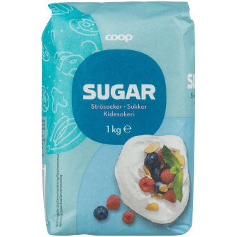 Кристаллический сахар Coop 1 кг
