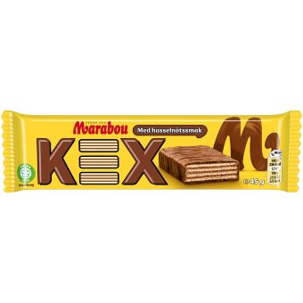 Вафельный батончик в шоколадной глазури Marabou KEX 45 гр