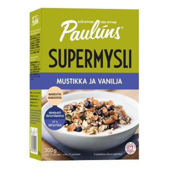 Мюсли с черникой и ванилью Paulúns 500 гр
