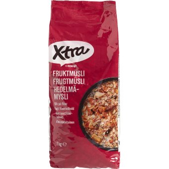 Мюсли фруктовые X-tra 1 кг Мюсли фруктовые X-tra 1 кг