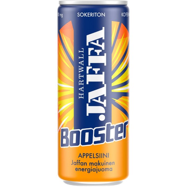 Безсахарный энергетический напиток Jaffa Booster апельсин 0,33 л Безсахарный энергетический напиток Jaffa Booster апельсин 0,33 л