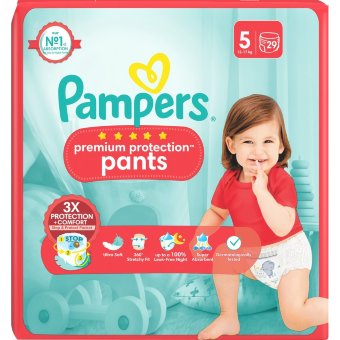 Подгузники-трусики Pampers Premium 5, 12-17 кг, 29 шт.