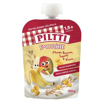 Смузи с йогуртом, манго, бананом и овсом Piltti 150 гр