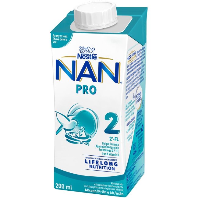 Готовая к употреблению молочная смесь Nestlé Nan Pro 2 200 мл