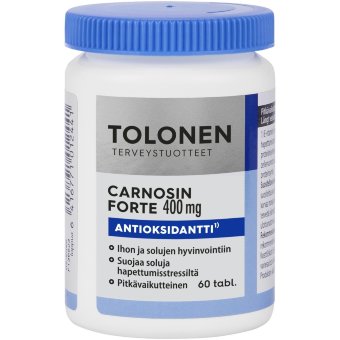Карнозин Carnosin Forte 400 mg пищевая добавка 60 таблеток Tolonen Карнозин Carnosin Forte 400 mg пищевая добавка 60 таблеток Tolonen