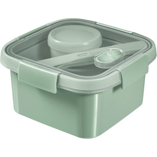 Микроволновая емкость Eco lunch kit sq 1,1 л светло-зеленая Curver