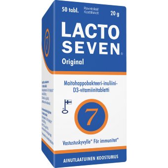 Витамины с молочно-кислыми бактериями Lacto Seven 50 таблеток Vitabalans