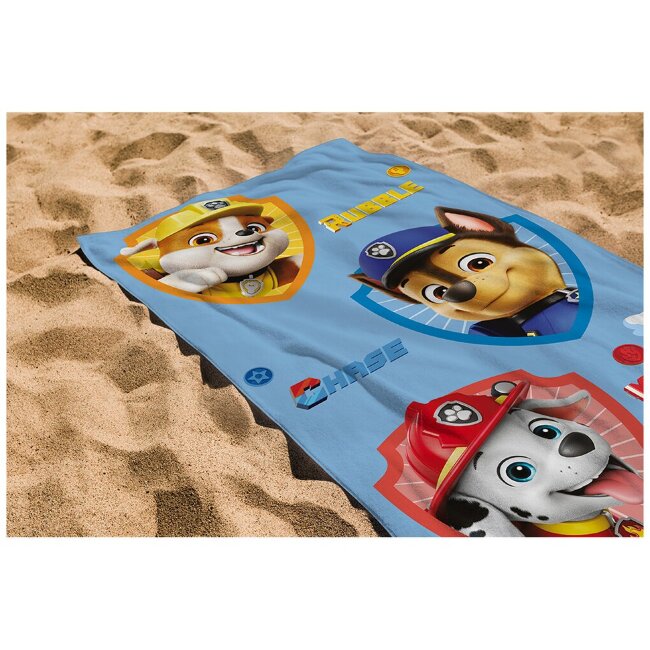 Детское банное полотенце Paw Patrol 70x140 см синее Детское банное полотенце Paw Patrol 70x140 см синее