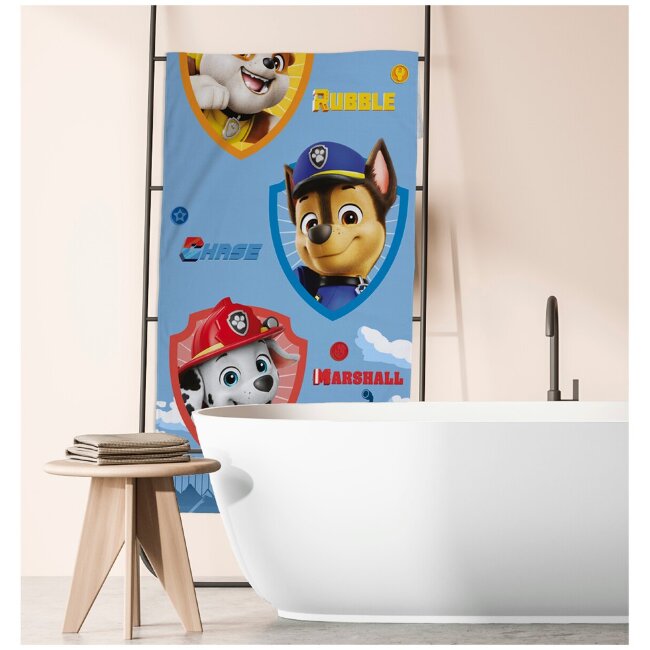 Детское банное полотенце Paw Patrol 70x140 см синее Детское банное полотенце Paw Patrol 70x140 см синее