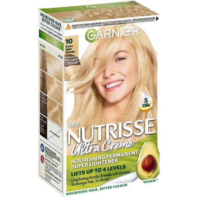 Крем-краска для волос Garnier Nutrisse Ultra Creme 10.0 очень светлый блондин