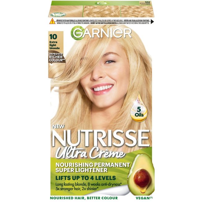 Крем-краска для волос Garnier Nutrisse Ultra Creme 10.0 очень светлый блондин