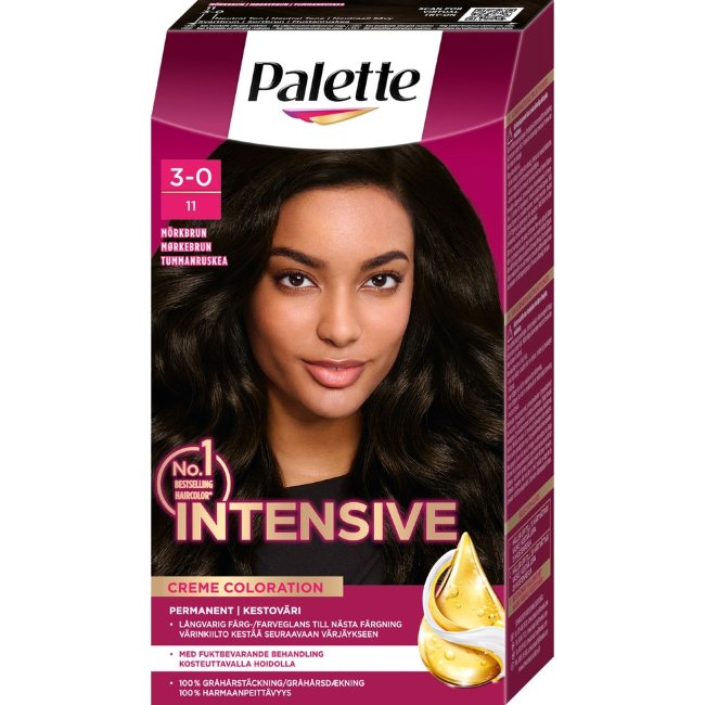 Краска для волос Palette 3-0 темно-коричневый Краска для волос Palette 3-0 темно-коричневый