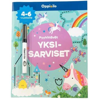 Развивающая книга с единорогами для стирания 4-6 лет