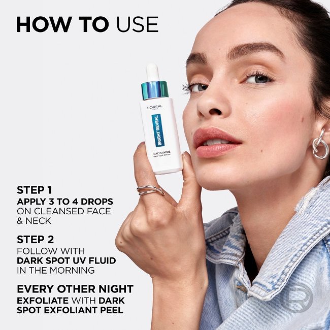 Сыворотка для лица L'Oréal Paris Bright Reveal Niacinamide против темных пятен 30 мл