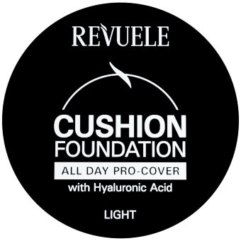 Тональный крем Кушон Revuele Cushion Light, выравнивает и скрывает неровности кожи