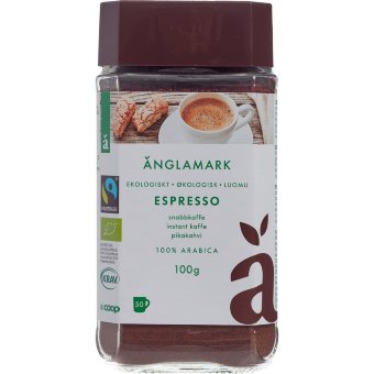 Кофе Änglamark эспрессо растворимый органический 100 г