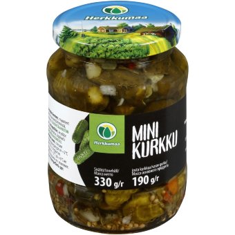 Корнишоны Herkkumaa  330/190 гр Корнишоны Herkkumaa  330/190 гр