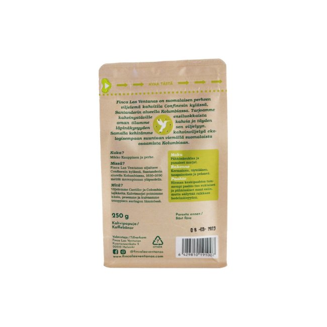 Кофейные зёрна FINCA LAS VENTANAS 250 гр