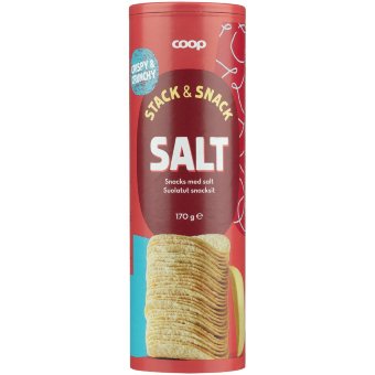 Чипсы Coop Snack Salt в тубе 170 гр Чипсы Coop Snack Salt в тубе 170 гр