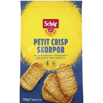 Хрустящие безглютеновые сухари Schär Petit Crisp 150 гр