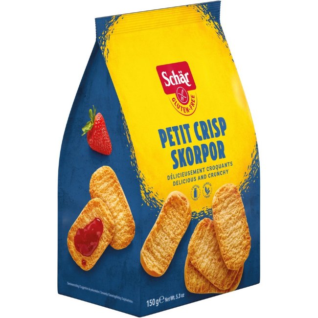 Хрустящие безглютеновые сухари Schär Petit Crisp 150 гр