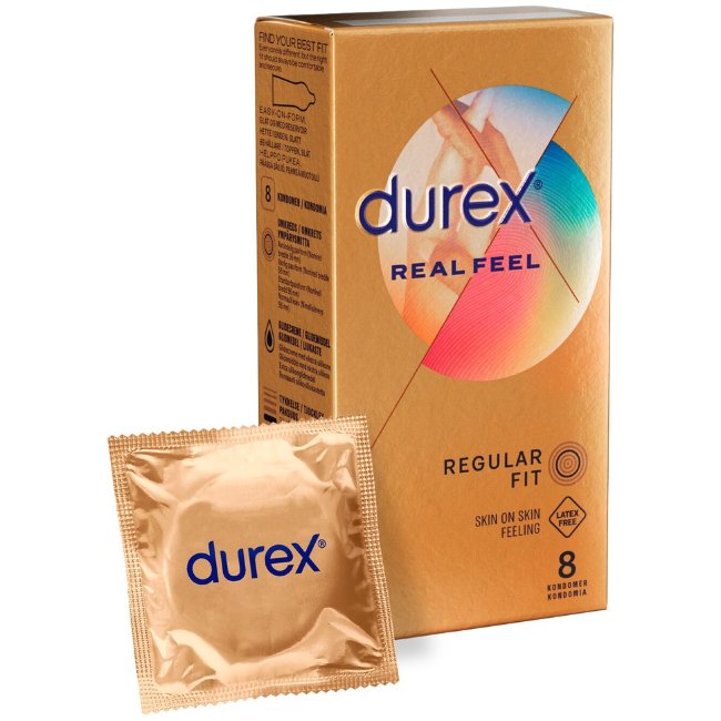 Durex Real Feel - Презервативы 8 шт