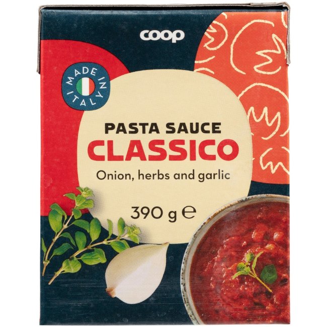 Паста соус classico Coop 390 гр