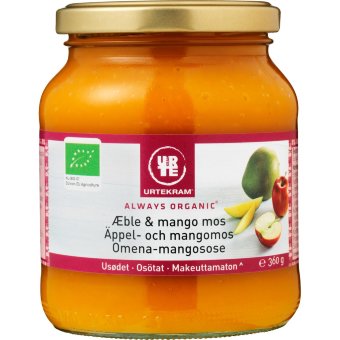 Варенье-пюре органическое Urtekram яблоко, манго 360 гр