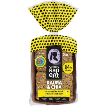 Овсяные хлебцы с семенами чиа Rosten 250 гр Овсяные хлебцы с семенами чиа Rosten 250 гр