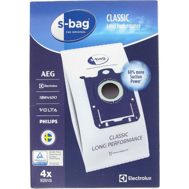 Пылесборники Electrolux S-bag Classic Long Performance E201S 4 шт