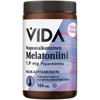 Пищевая добавка Vida мелатонин 1,9 мг быстрорастворимый 144 табл 32 гр