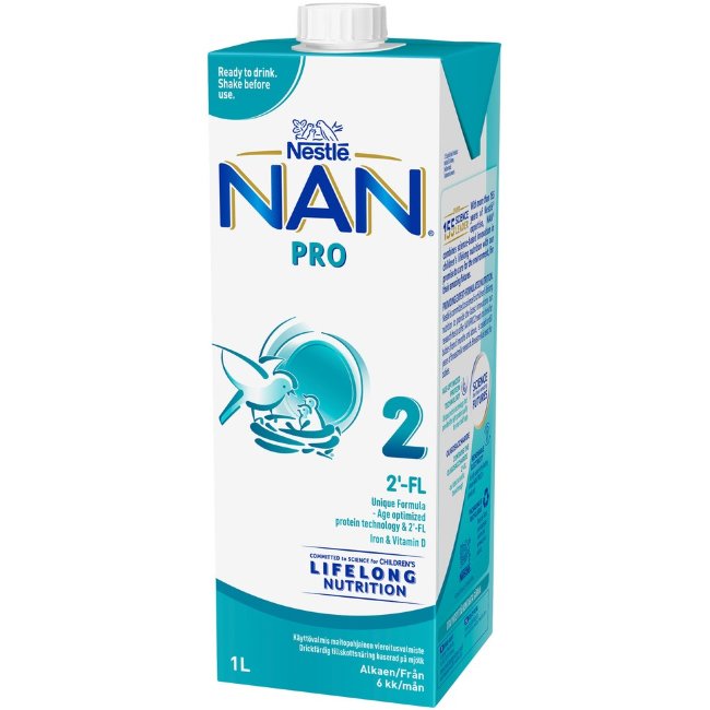 Молочная смесь Nestlé Nan Pro 2 готовая к употреблению 1000 мл
