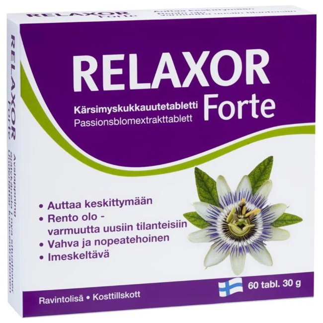 Препарат от нервного возбуждения Relaxor Forte 60 таблеток Hankintatukku