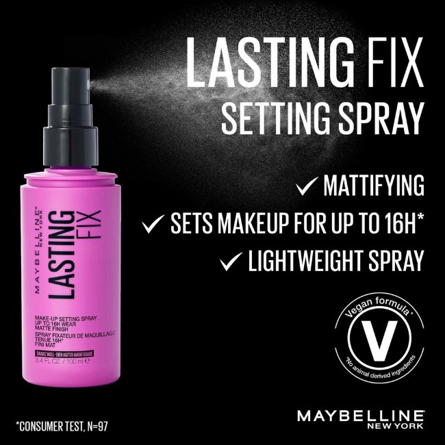 Спрей для фиксации макияжа Maybelline New York Face Studio Setting Spray 100 Lasting Fix 100 мл Спрей для фиксации макияжа Maybelline New York Face Studio Setting Spray 100 Lasting Fix 100 мл