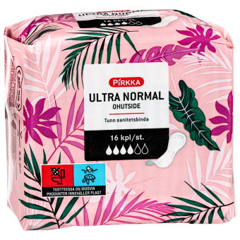 Прокладки Pirkka без крылышек 16 шт