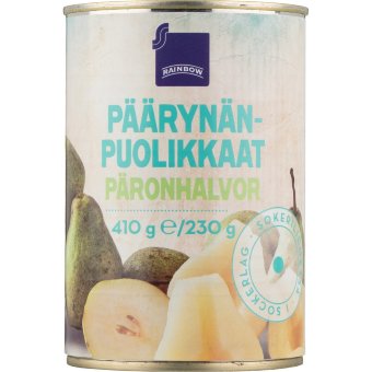 Груша в сиропе (половинки) Rainbow, 425/230 гр