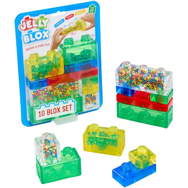 Мягкие и тянущиеся строительные блоки Jelly Blox 10 шт Мягкие и тянущиеся строительные блоки Jelly Blox 10 шт