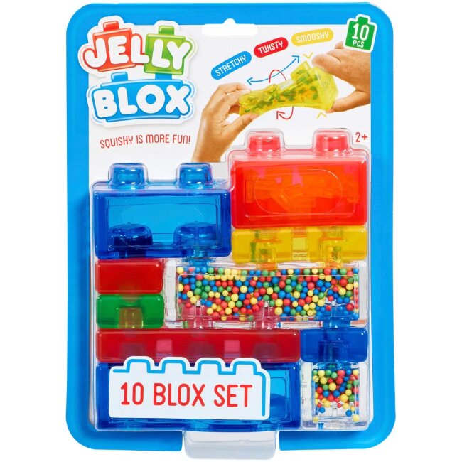 Мягкие и тянущиеся строительные блоки Jelly Blox 10 шт Мягкие и тянущиеся строительные блоки Jelly Blox 10 шт