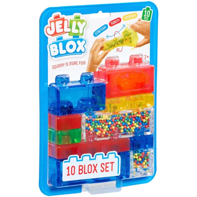 Мягкие и тянущиеся строительные блоки Jelly Blox 10 шт Мягкие и тянущиеся строительные блоки Jelly Blox 10 шт
