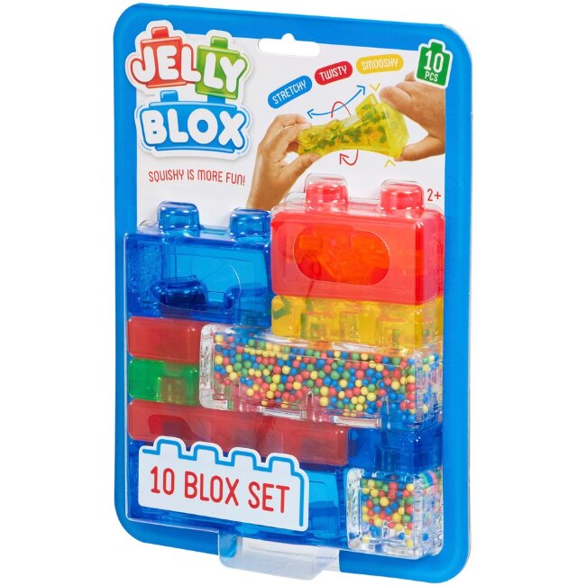 Мягкие и тянущиеся строительные блоки Jelly Blox 10 шт Мягкие и тянущиеся строительные блоки Jelly Blox 10 шт