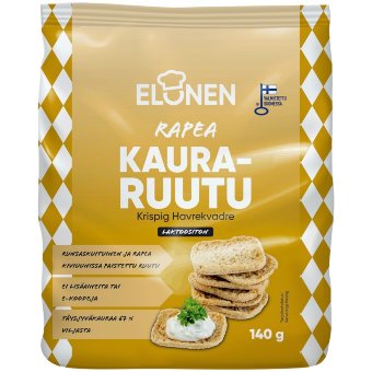 Хрустящие овсяные сухарики Elonen 140 гр