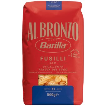 Паста Fusilli Barilla Al Bronzo из твердых сортов пшеницы 500 гр