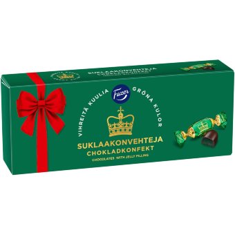 Конфеты из темного шоколада с мармеладом Karl Fazer Vihreitä 295 гр