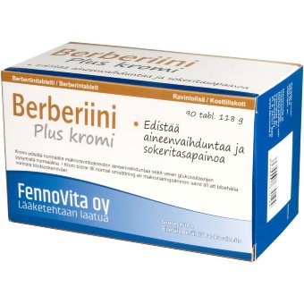 Берберин с хромом Berberin Plus Fennovita 90 табл