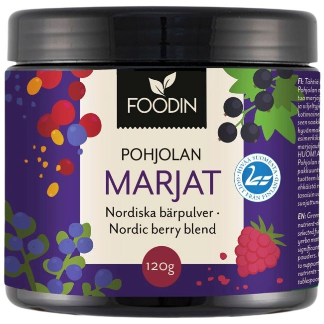 Микс северных ягод в порошке Foodin pohjolan marjat 120 гр