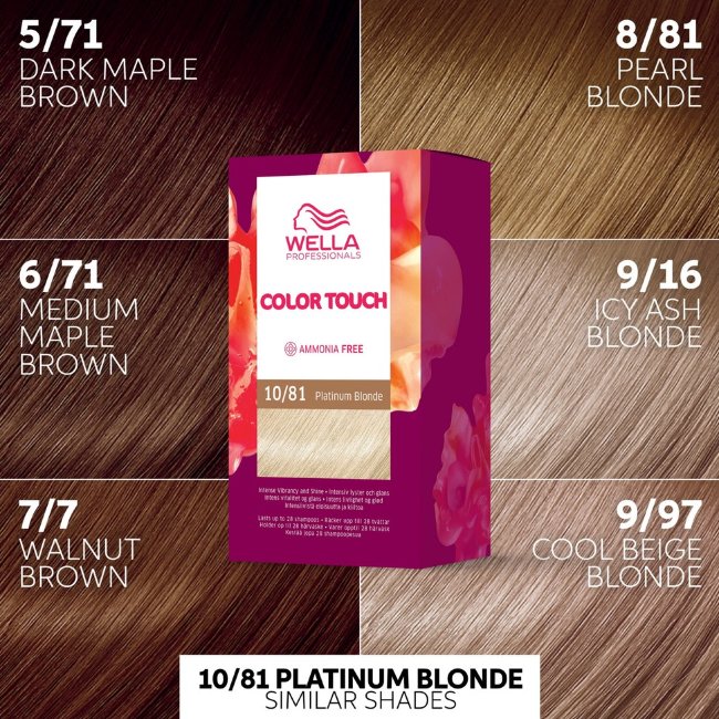 Краска для волос Wella Professionals Color Touch Rich Natural Platinum Blonde 10/81 130 мл Краска для волос Wella Professionals Color Touch Rich Natural Platinum Blonde 10/81 130 мл