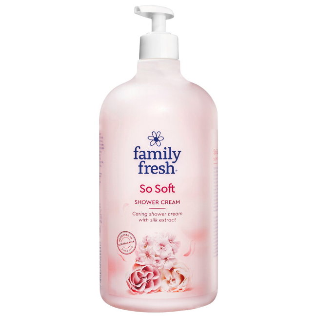 Крем-гель для душа Family fresh (шёлк, роза) 1 л