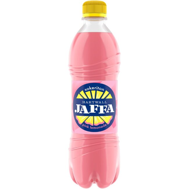 Безалкогольный напиток Hartwall Jaffa Pink Lemonade с лимонадом и без сахара 0,5 л